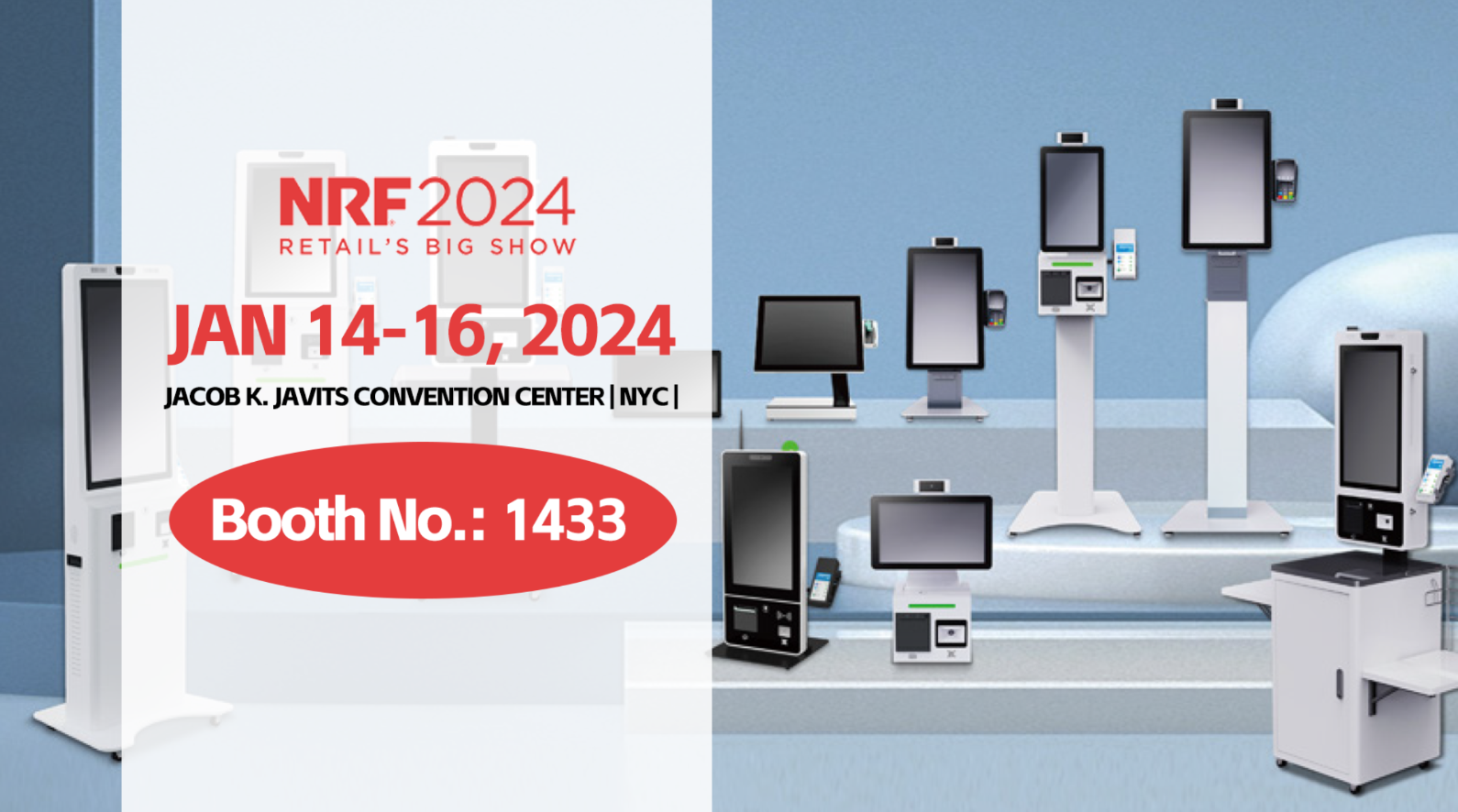 Sui-Yi dezvăluie chioșcuri de ultimă oră cu autoservire la Big Show al NRF 2024 Retail